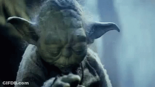 Yoda Statue Smoking Pipe GIF