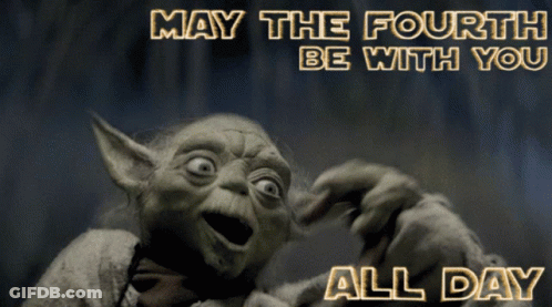 Yoda Wishing May The Fourth GIF