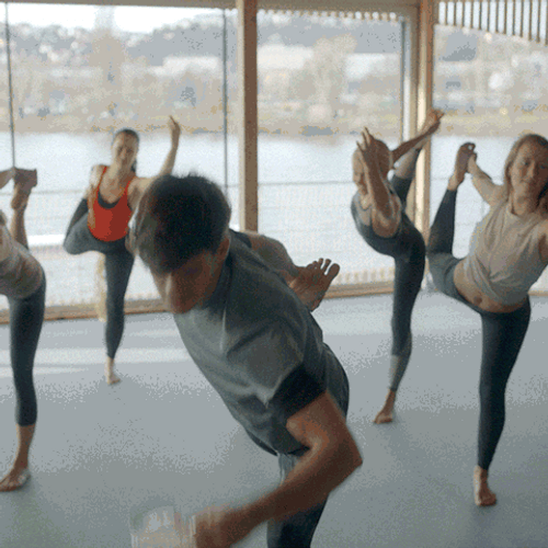 Yoga Beer Drink Stretch GIF