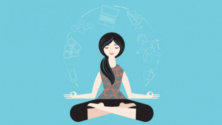 Yoga For Work Stress GIF
