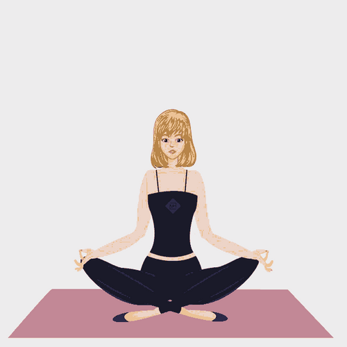 Yoga Meditation Zen Girl GIF