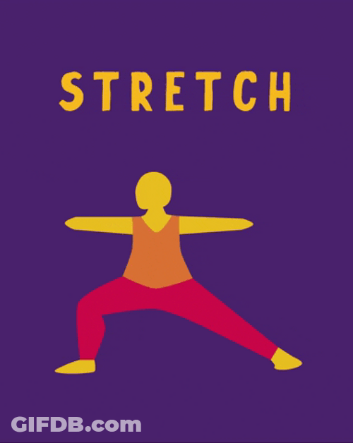 Yoga Pilates Animation Stretch Lunge GIF