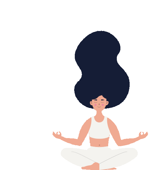 Yoga Relax Meditate Sticker GIF