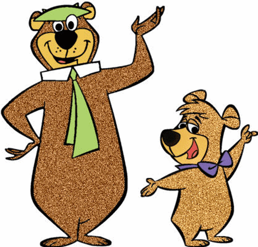 Yogi Bear Boo-Boo Bear Glitters GIF