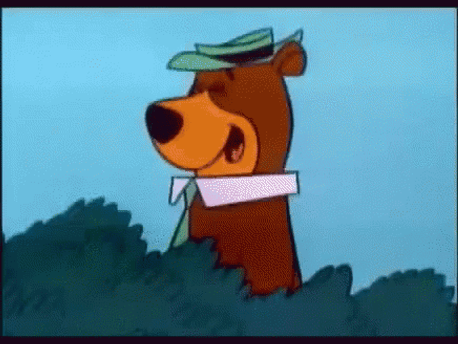 Yogi Bear Boo-Boo Bear Sneaking GIF
