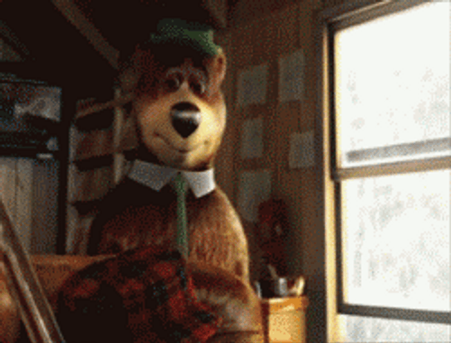 Yogi Bear Gun Shot GIF