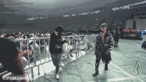 Yoh Vs Sho Written On Shirt GIF