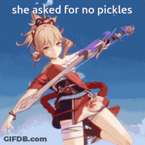 Yoimiya She Asked For No Pickles GIF