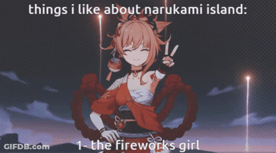 Yoimiya Things I Like About Narukam Island GIF