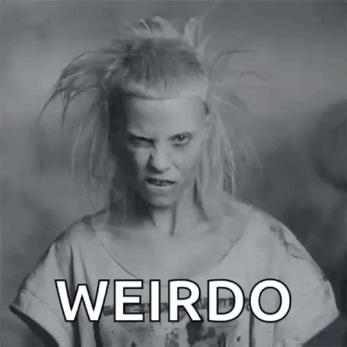 Yolandi Visser Black And White Weirdo Face GIF