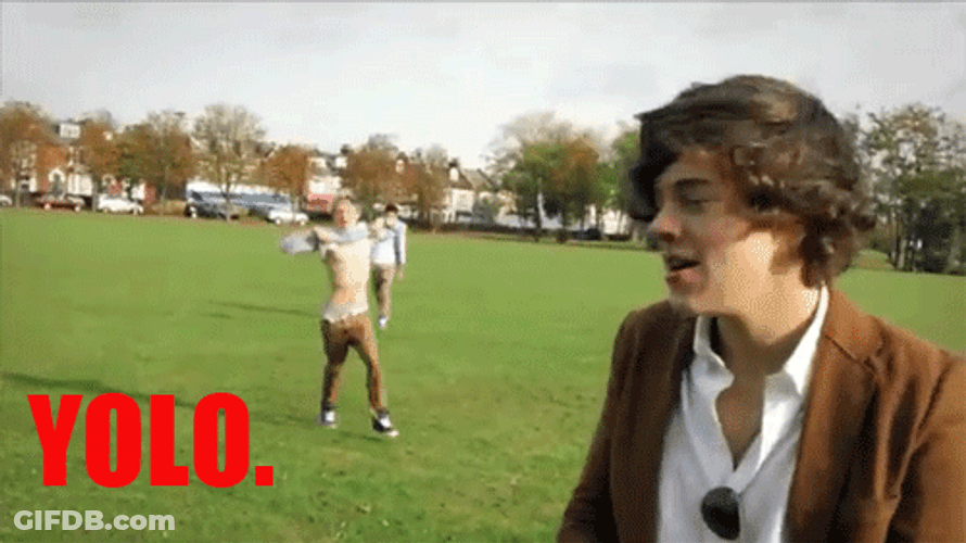 Yolo One Direction Harry Running Niall GIF
