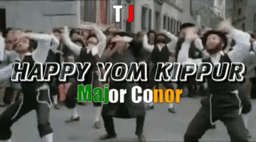 Yom Kippur Dance Holiest Day Judaism Major Conor GIF