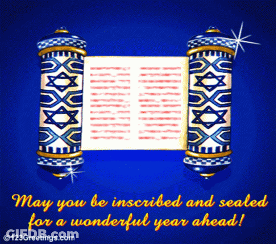 Yom Kippur Greetings Holiest Day Judaism Wonderful Year GIF
