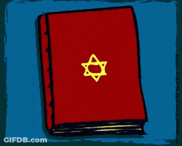 Yom Kippur Hebrew Calendar Judaism Book GIF