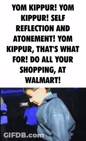 Yom Kippur Self Reflection And Atonement Poster GIF
