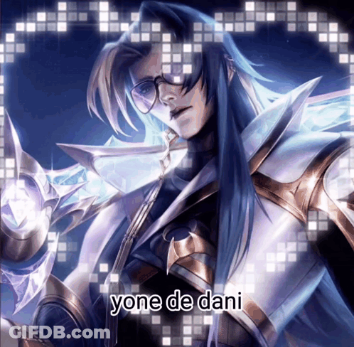 Yone De Dani Written On Knight GIF