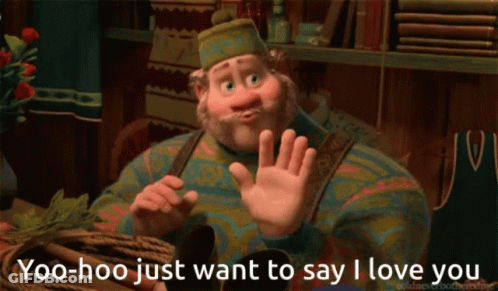 Yoo-Hoo I Love You Cartoon GIF
