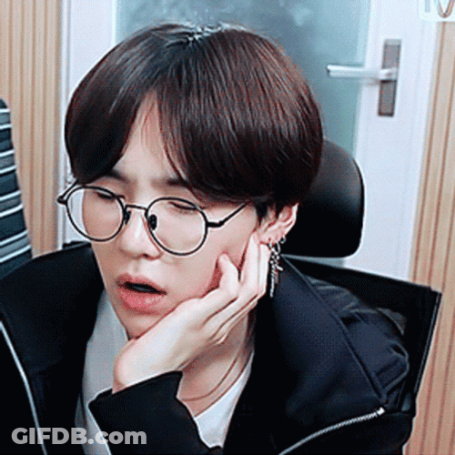 Yoongi Broken Heart GIF