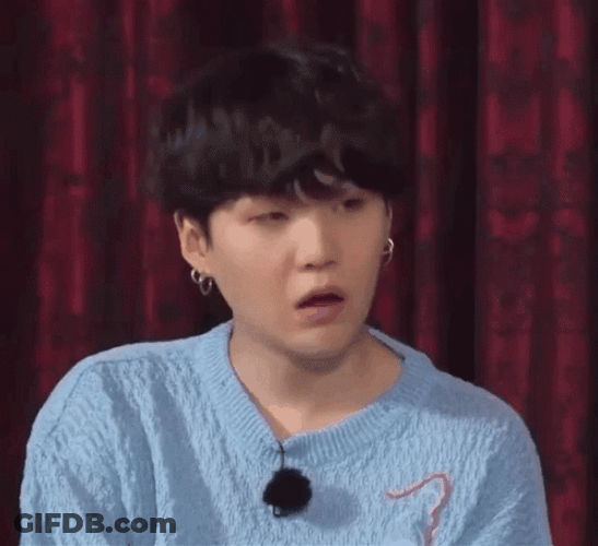 Yoongi Confused Face GIF