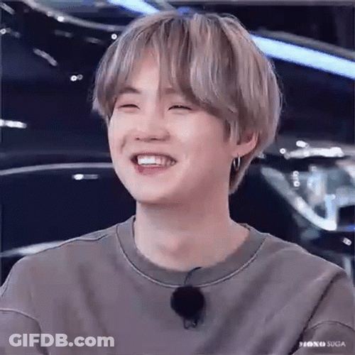 Yoongi Cute Smile GIF
