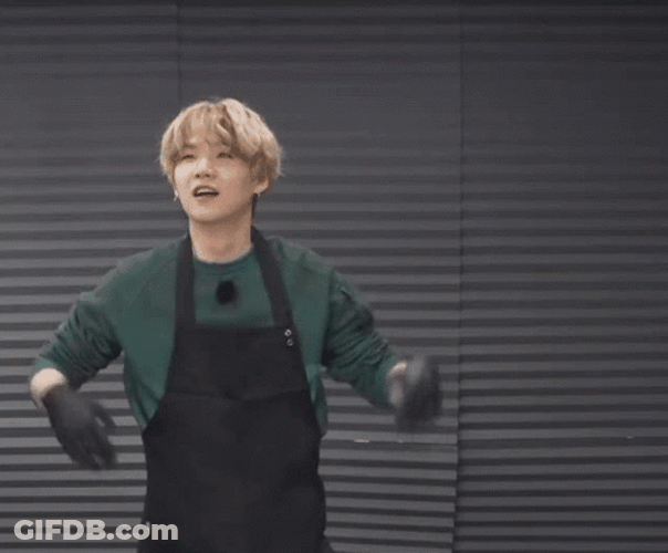 Yoongi Heart Sign GIF