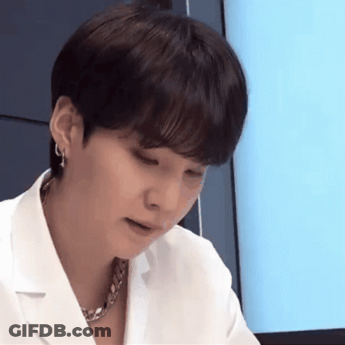 Yoongi Making Face GIF