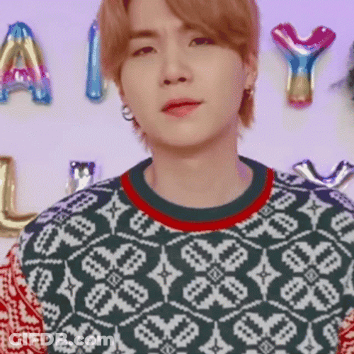 Yoongi Peace Sign Dance GIF