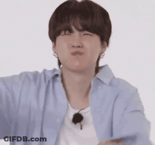 Yoongi Pointing Finger GIF