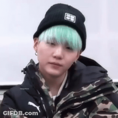 Yoongi Suga Laughing GIF
