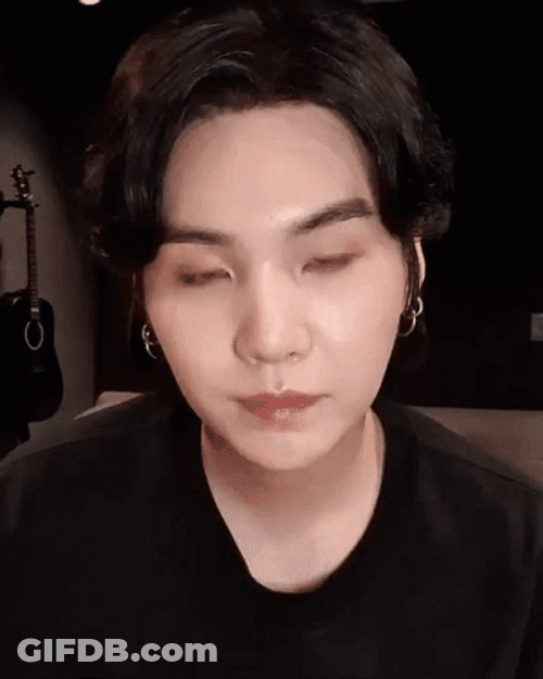 Yoongi Wearing Eyeglasses GIF