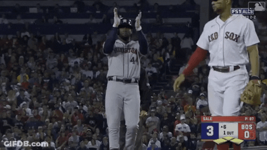 Yordan Alvarez Astro Clapping GIF