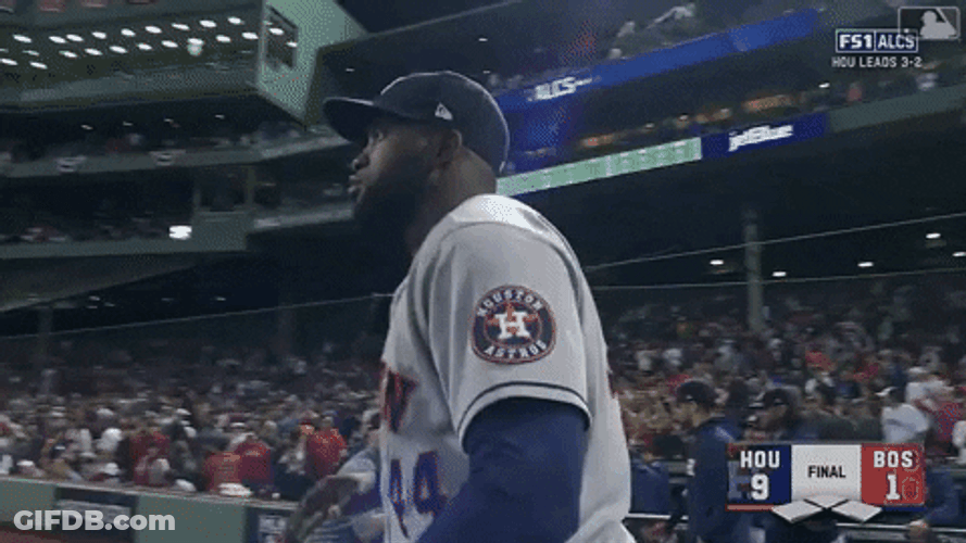 Yordan Alvarez Clapping And Walking GIF