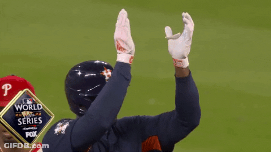 Yordan Alvarez Clapping World Series GIF