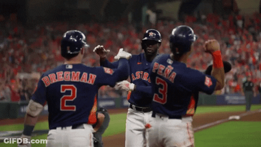 Yordan Alvarez High Five GIF