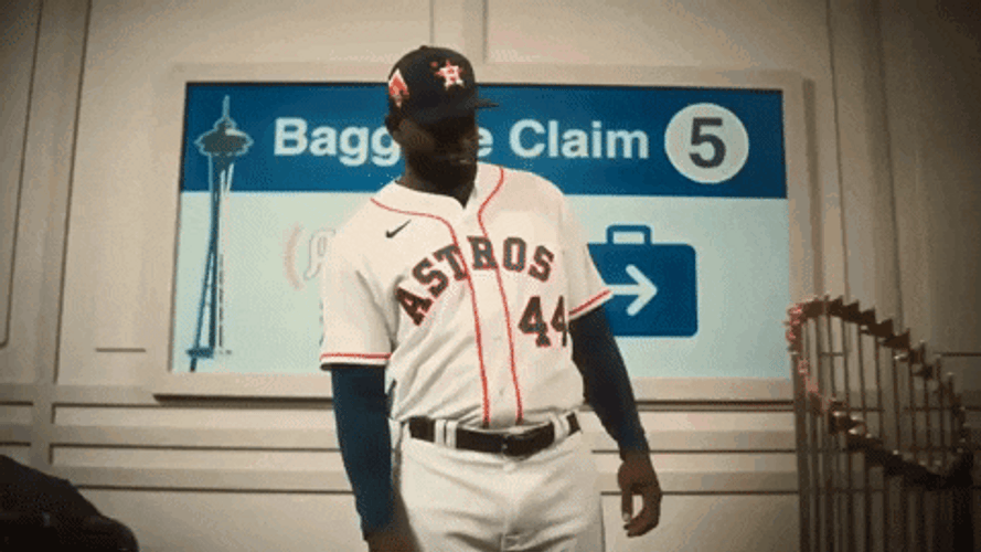 Yordan Alvarez Houston Astros Trophy GIF