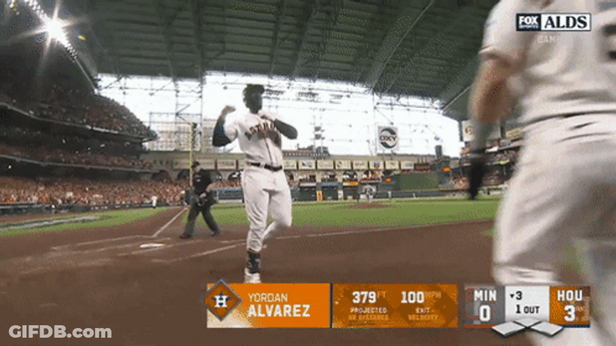 Yordan Alvarez Houston Astros Wave Fans GIF