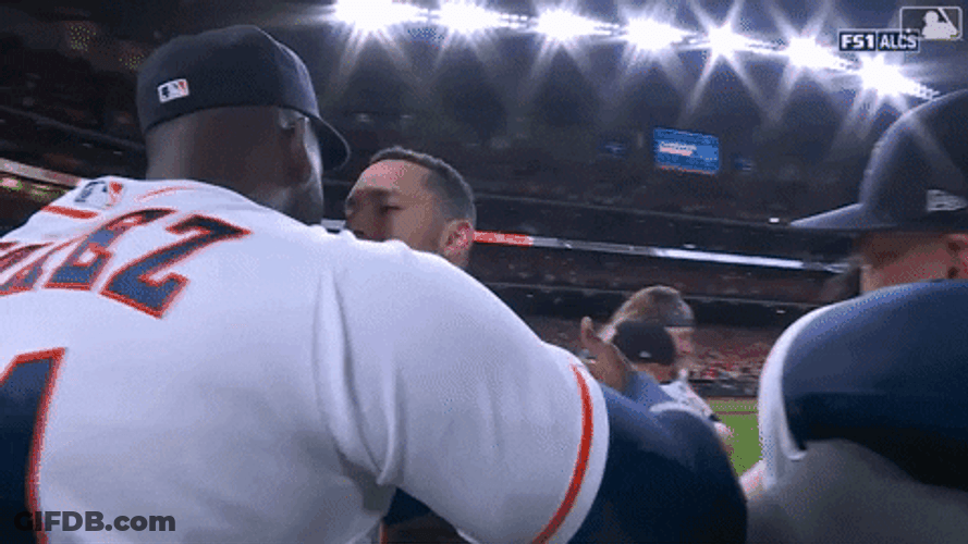 Yordan Alvarez Hug Alex Bregman GIF