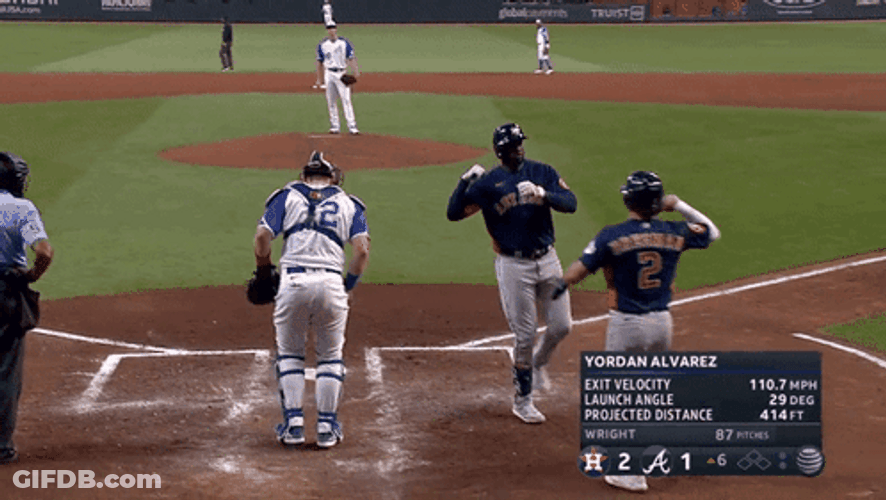 Yordan Alvarez Toss Hand GIF