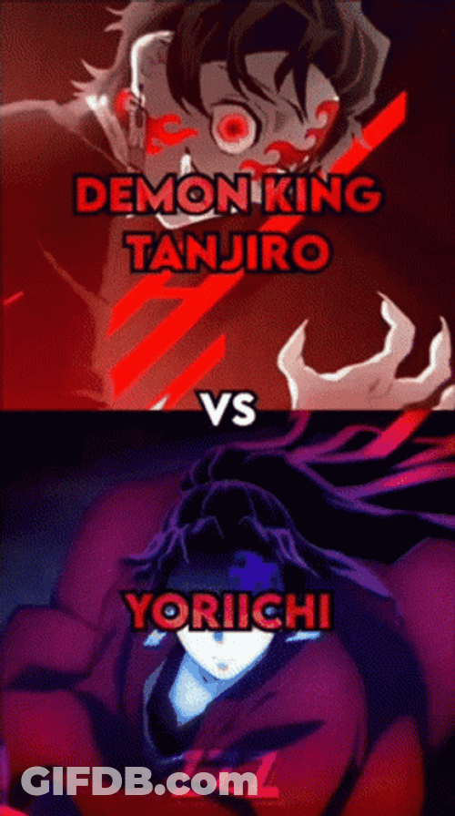 Yoriichi Tsugikuni Demon King Tanjiro GIF