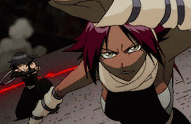 Yoruichi Angry Soifon Teamwork Fail Bleach Anime GIF