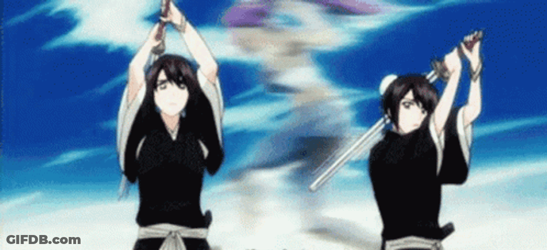 Yoruichi Bleach Anime Speed Kick Attack Fight GIF
