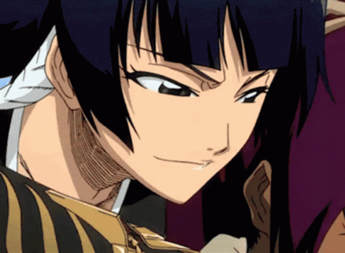 Yoruichi Soifon Fight Blade Neck Bleach Anime GIF