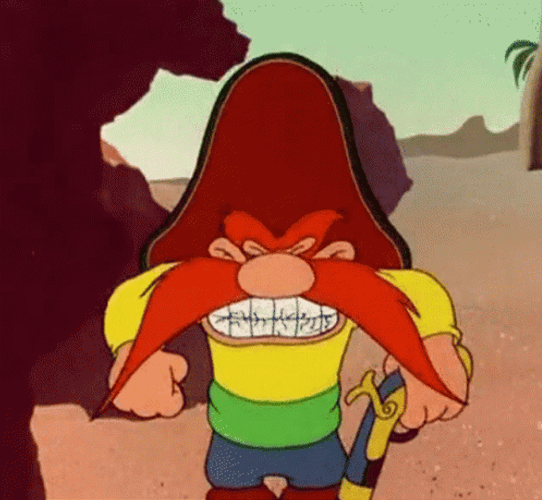 Yosemite Sam Falling Teeth GIF