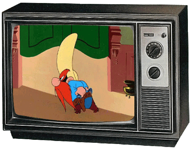 Yosemite Sam In Television GIF