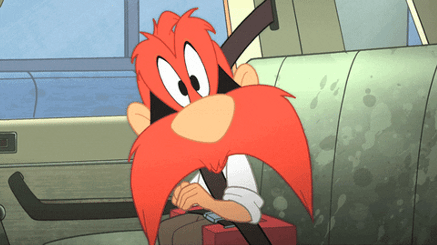 Yosemite Sam Shock Face GIF