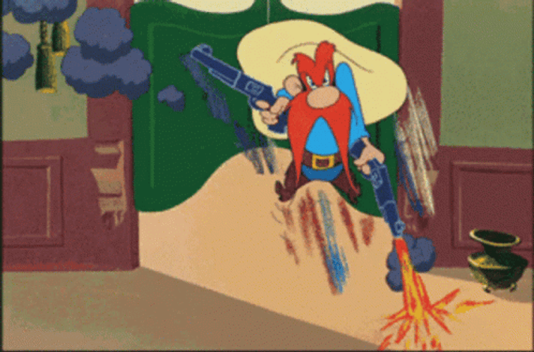 Yosemite Sam Shooting Places GIF