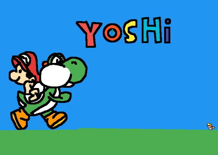Yoshi Carrying Mario On His Back GIF