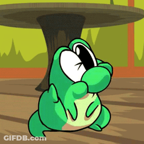 Yoshi Cartoon Scratching GIF