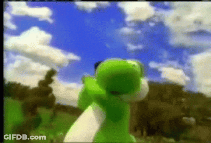 Yoshi Hammer Smash GIF