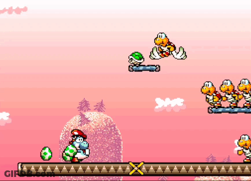 Yoshi Holding Egg GIF